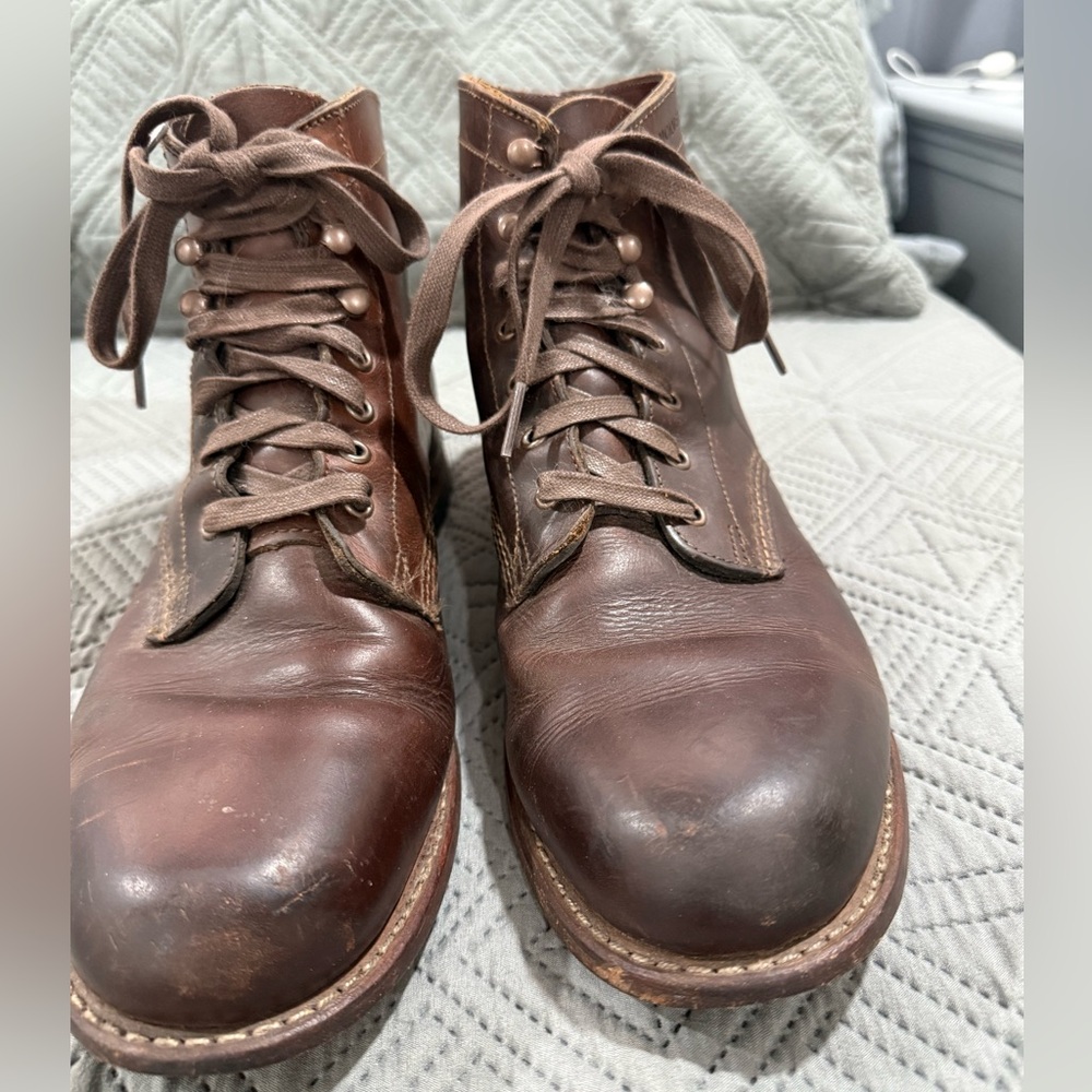 Wolverine Original 1000 Mile Plain Toe Boots W05301 Horween Leather Mens Sz 9D